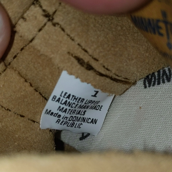 Minnetonka Size 1 Infant Baby Mocassins Leather - Picture 11 of 12